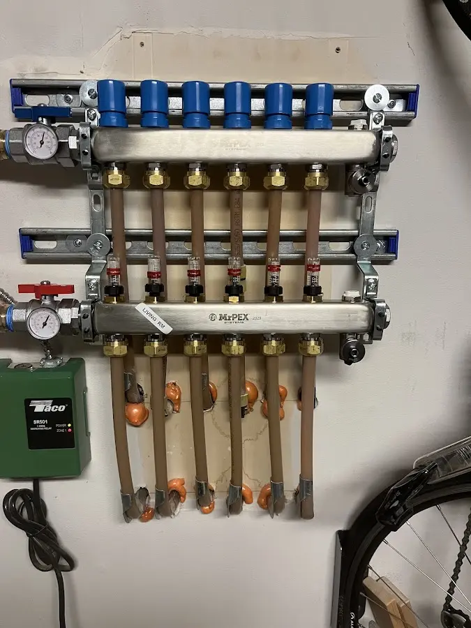 Plumber performing Gas Line Installation at a residential property in Davenport